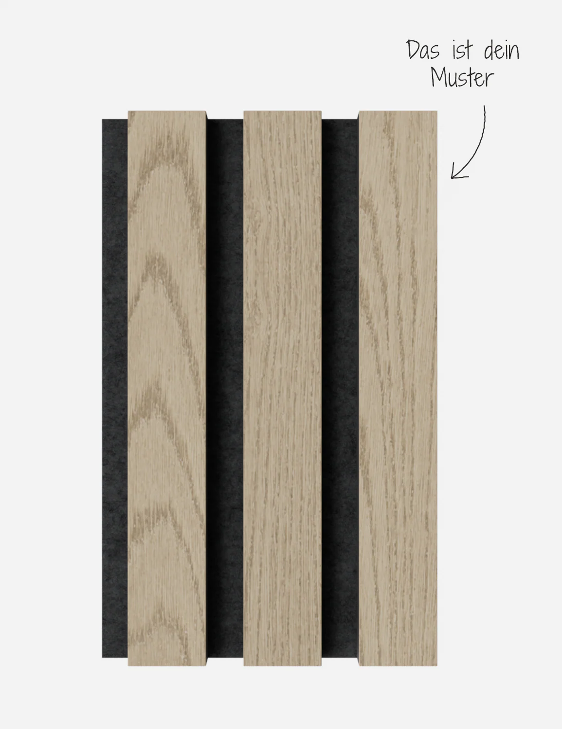Akustikpaneel Holzig Plus Eiche Natur Schwarzes MDF - Image 7