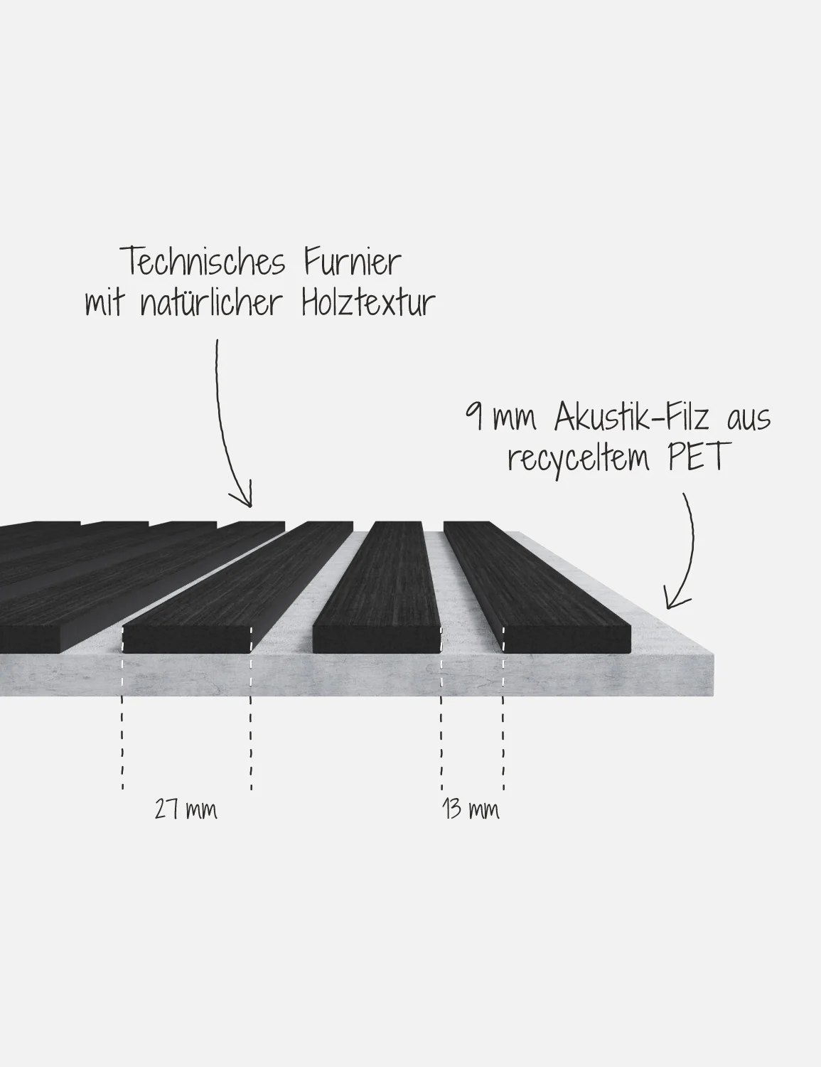 Akustikpaneel Leicht Eiche Schwarz - Image 6