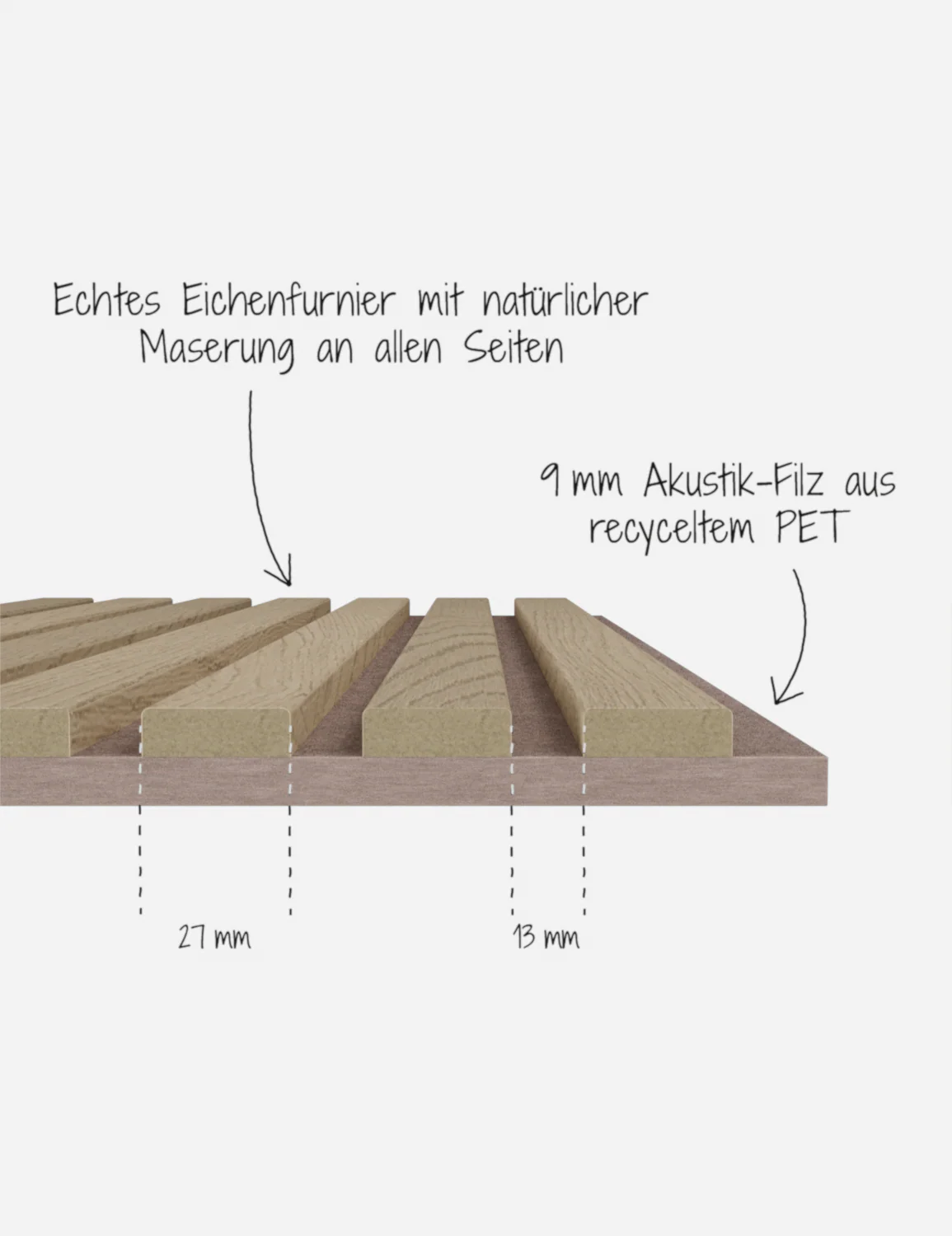 Akustikpaneel Massiv Eiche Natur - Image 13