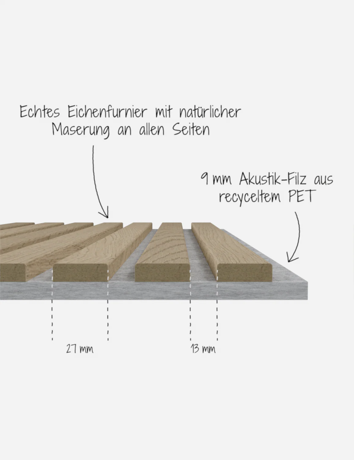 Akustikpaneel Massiv Eiche Natur - Image 19