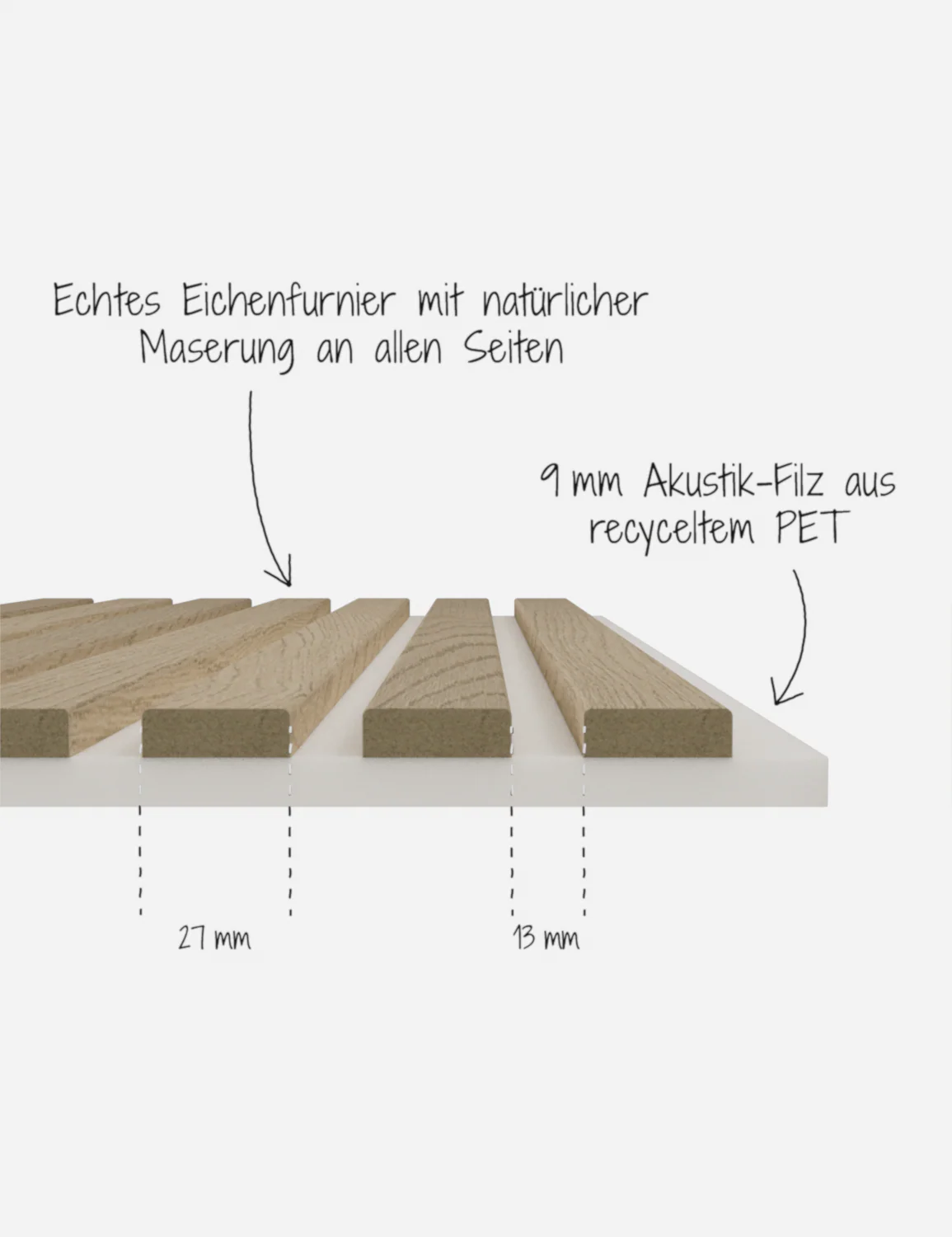Akustikpaneel Massiv Eiche Natur - Image 28