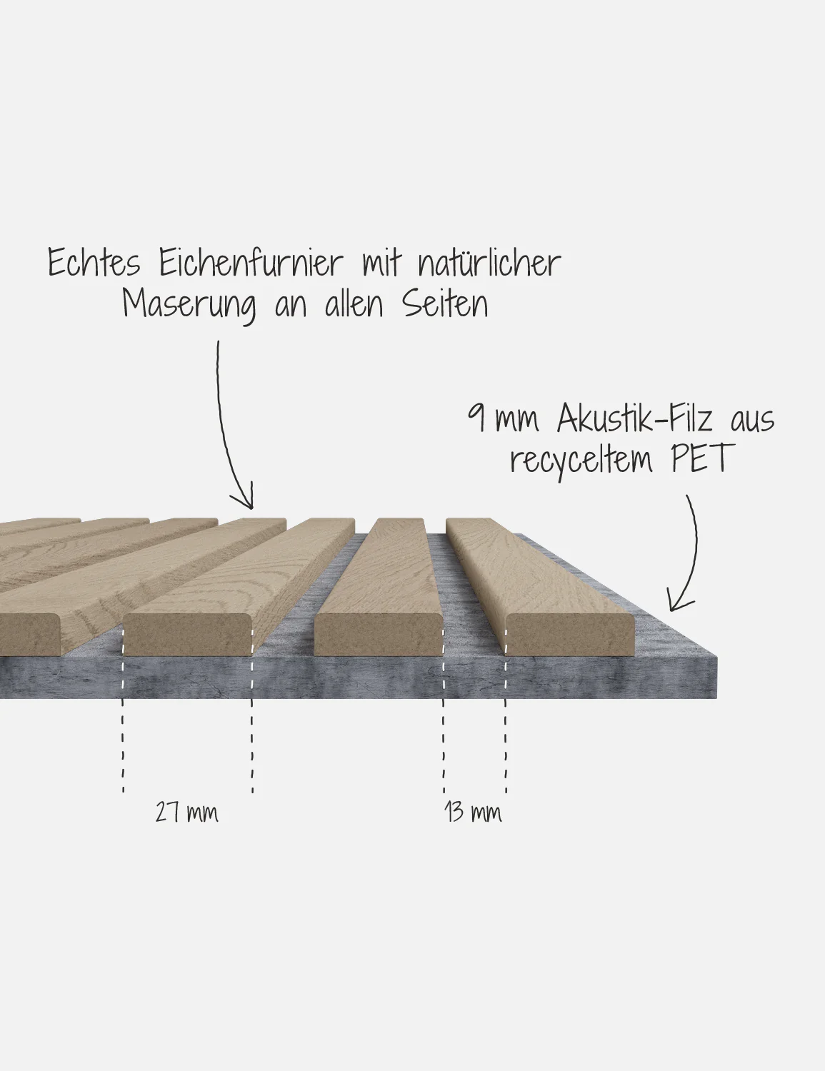 Akustikpaneel Massiv Eiche Natur - Image 45