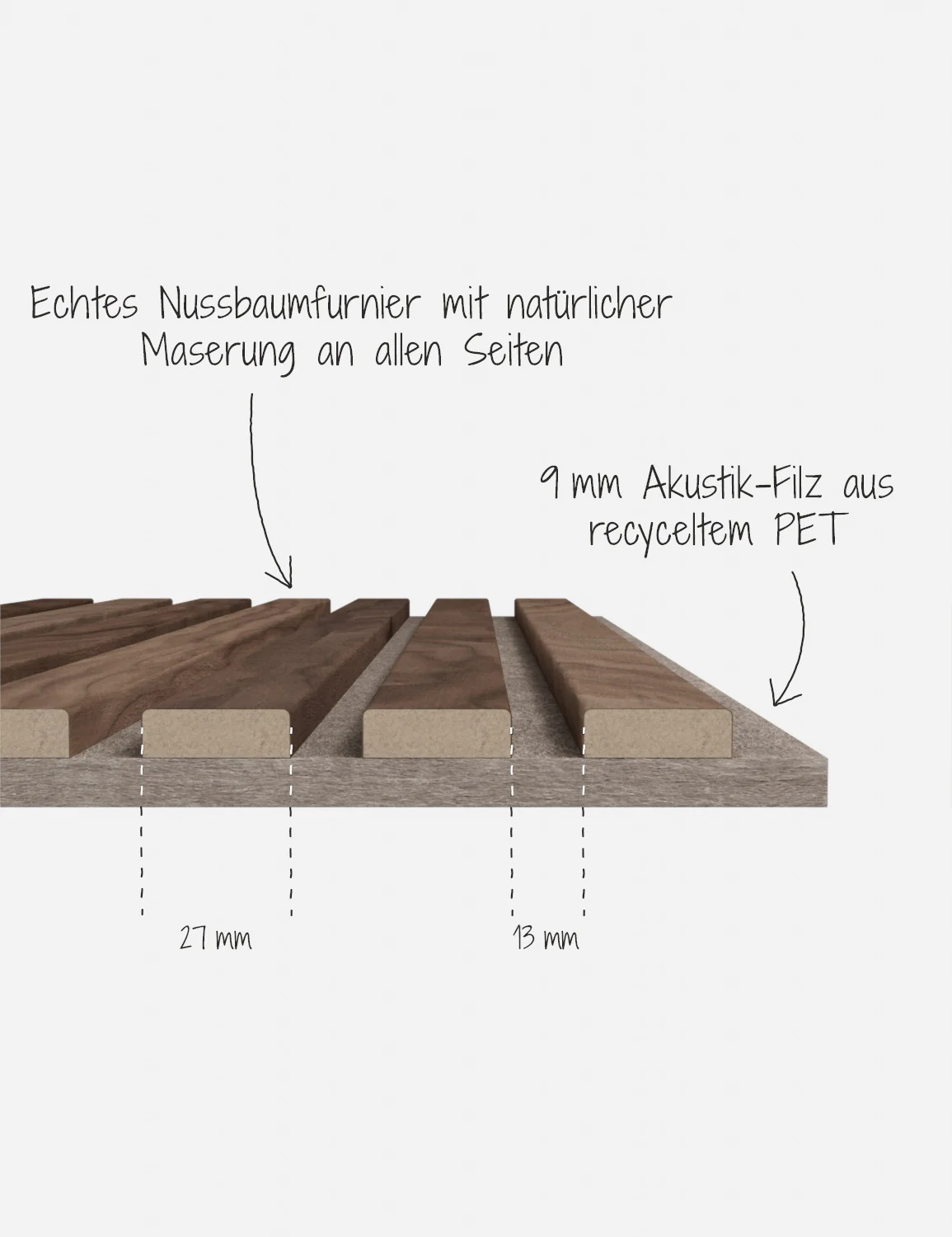 Akustikpaneel Massiv Nussbaum - Image 11