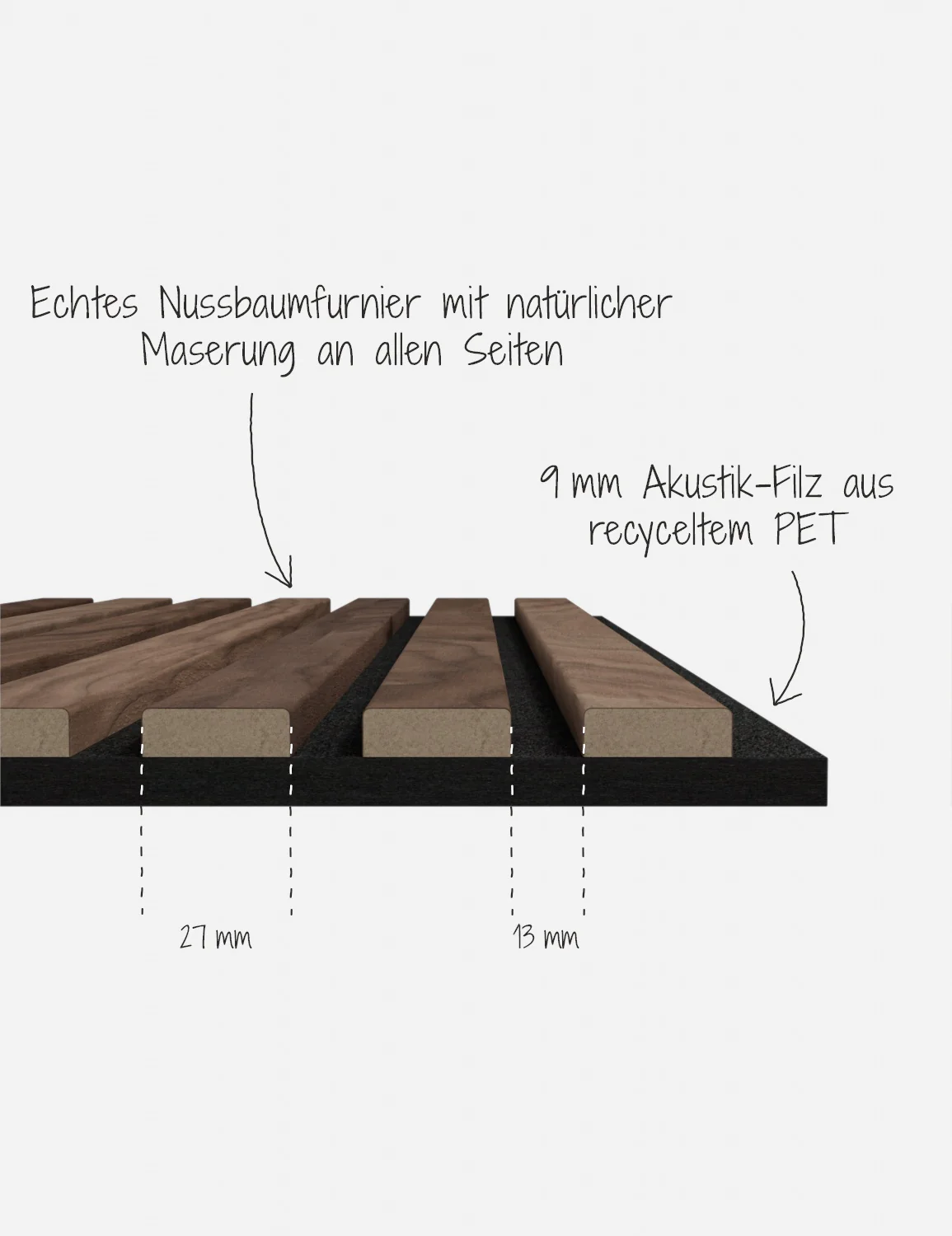 Akustikpaneel Massiv Nussbaum - Image 31
