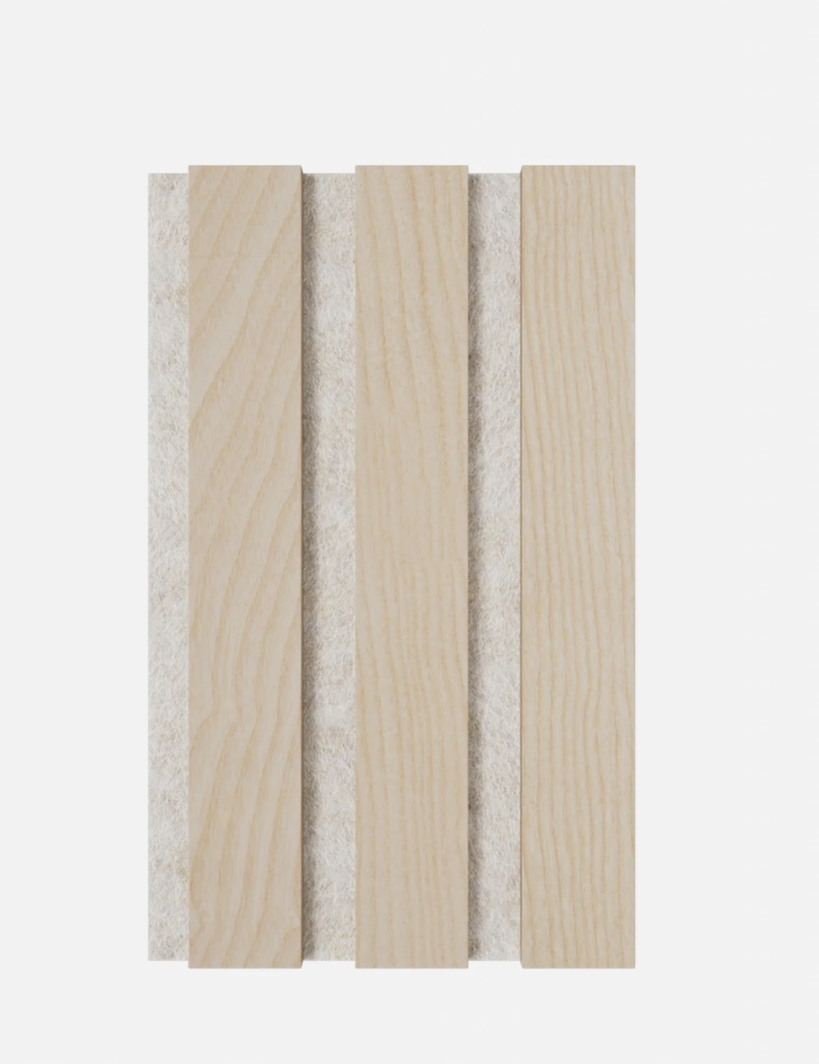 Muster Holzig Esche - Filz Beige