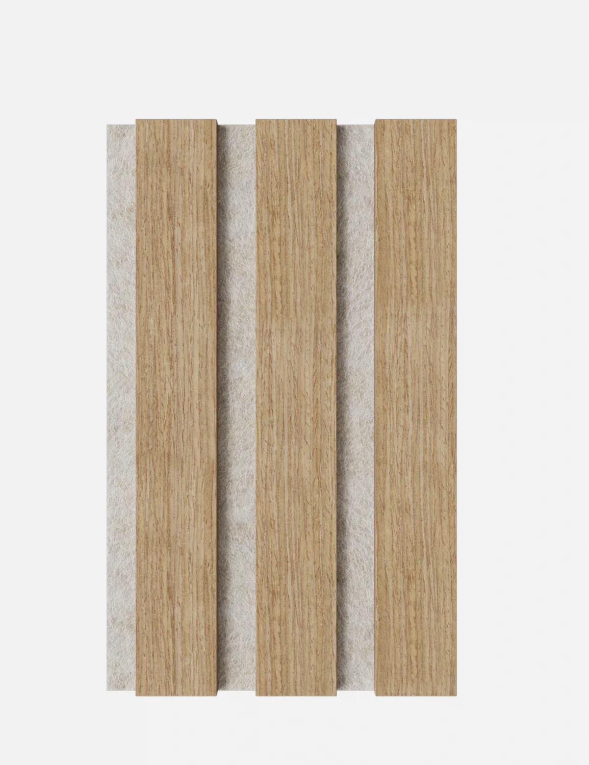 Muster Leicht Eiche Natur - Filz Beige