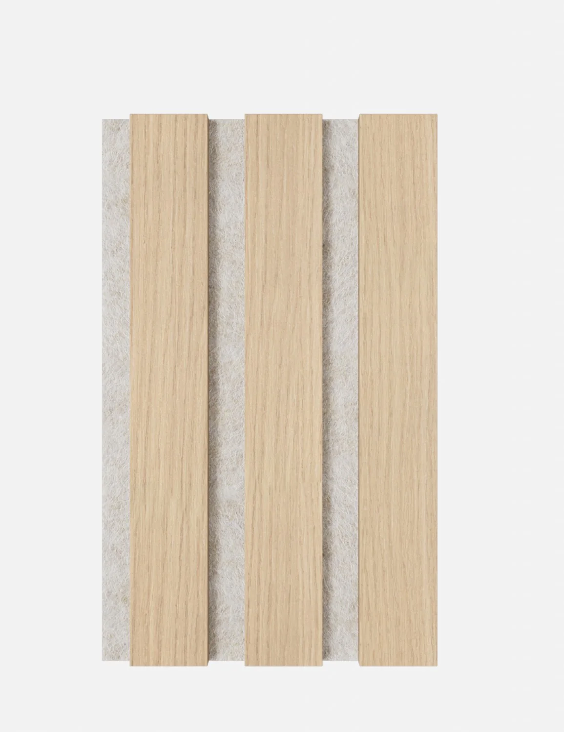 Muster Trendig Eiche Natur - Filz Beige