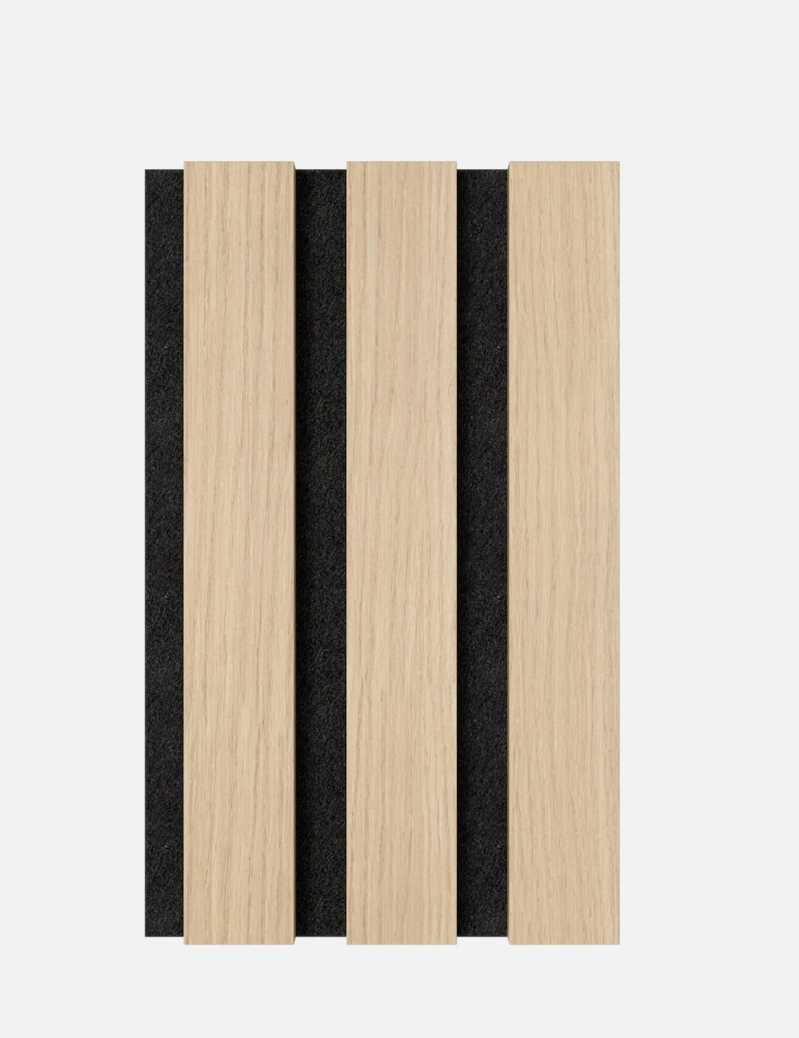 Muster Trendig Eiche Natur - Filz Schwarz Slim